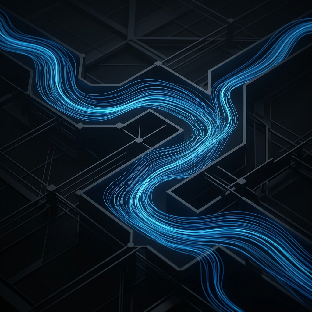 Fluid Flow Signature Graphic